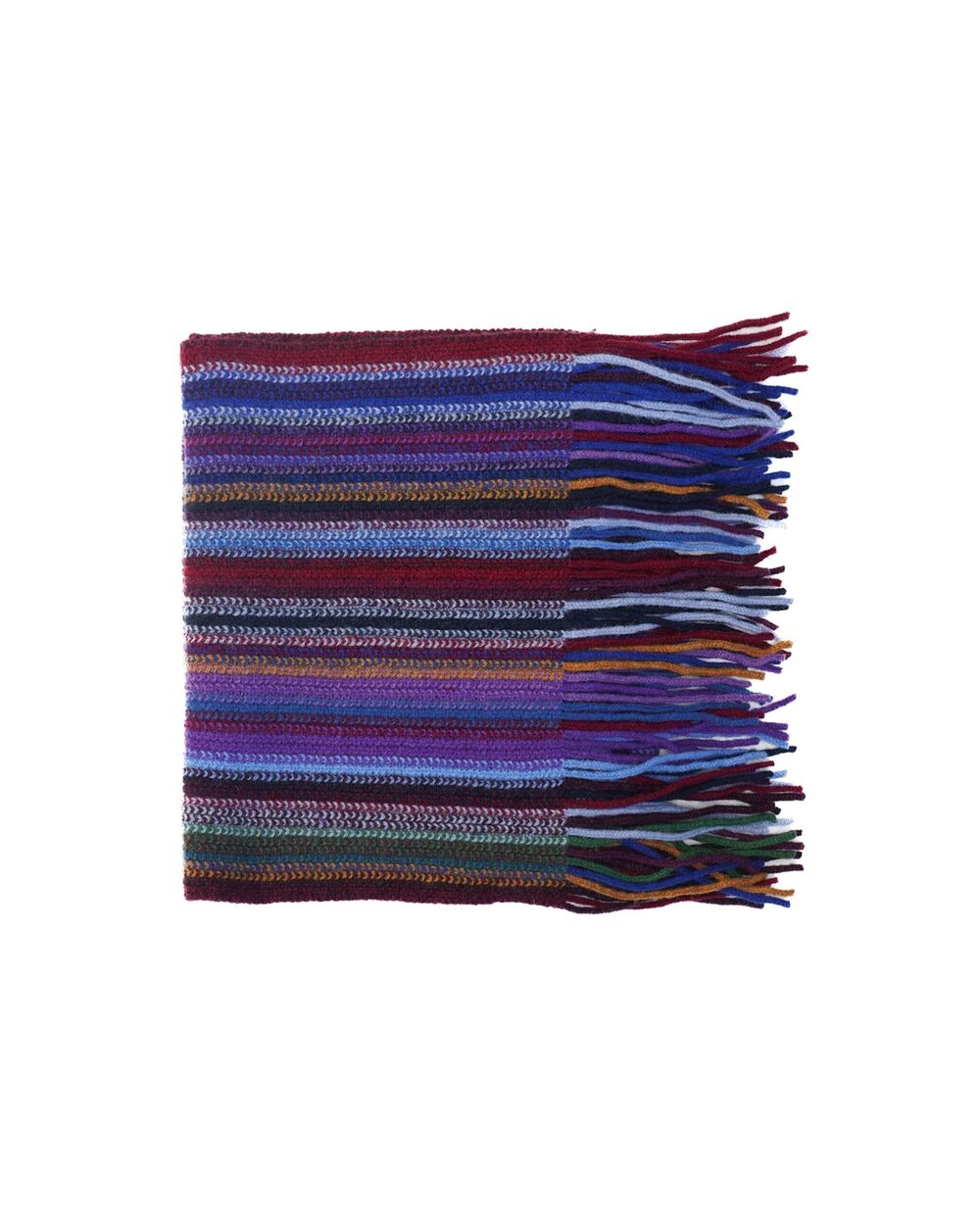 4342 Scarf, 100% Lambswool, Striped, Made in Scotland, Shade 8, Winter